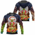 Chicago Bears Grinch Christmas Tree AOP Hoodie