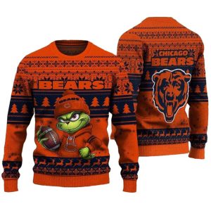 Chicago Bears Grinch Football Ugly Sweater