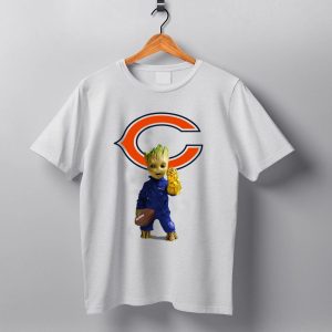 Chicago Bears Groot Football Infinity Gauntlet T Shirt