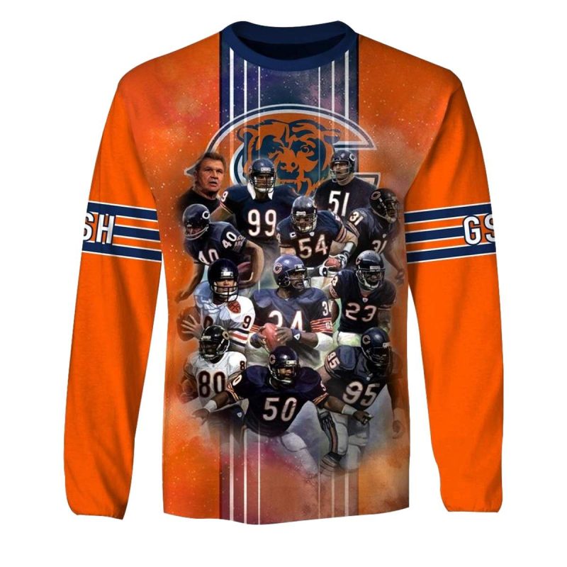 Chicago Bears Hall Of Famers Aop Sweatshirt 1