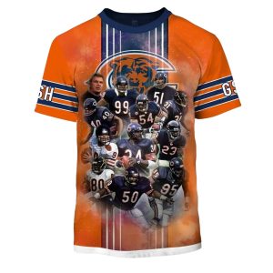 Chicago Bears Hall of Famers AOP T Shirt