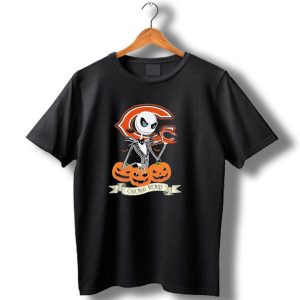 Chicago Bears Halloween Jack Skellington Nfl Pumpkin T Shirt