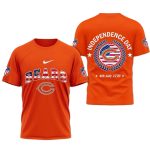Chicago Bears Happy Independence Day AOP T Shirt