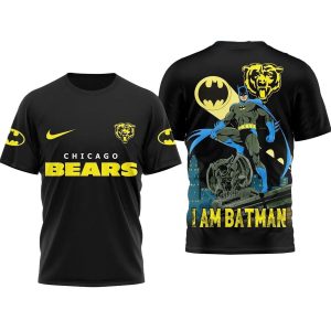 Chicago Bears I Am Batman Comic AOP T Shirt