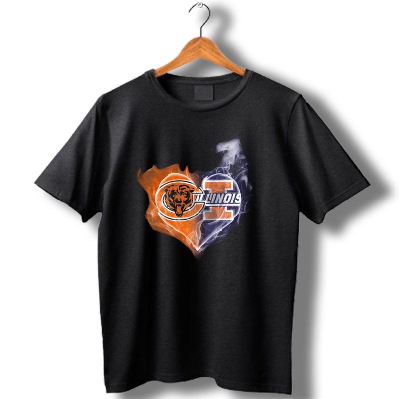 Chicago-Bears-Illinois-Fighting-Illini-Heart-Smoke-T-Shirt-1_T-Shirt-1 Chicago Bears Illinois Fighting Illini Heart Smoke T Shirt 1 T Shirt 1