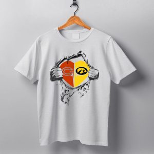 Chicago Bears Iowa Hawkeyes Heart T Shirt