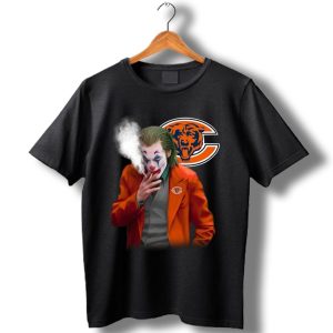 Chicago Bears Joker Smoking T-Shirt