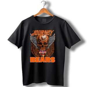 Chicago Bears Journey Skull Wings Chains T Shirt