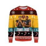 Chicago Bears Justin Fields and Dj Moore Ugly Sweater