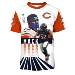 Chicago-Bears-Khalil-Mack-Signature-White-And-Orange-AOP-T-Shirt-1