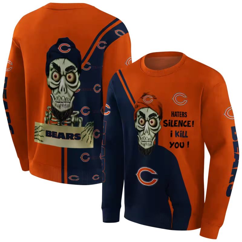 Chicago-Bears-Logo-And-Achmed-Skull-Blue-Aop-Sweatshirt-1 Chicago Bears Logo And Achmed Skull Blue Aop Sweatshirt 1