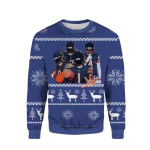 Chicago Bears Logo And Best Players Ugly Sweater