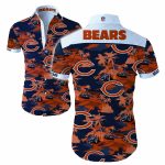 Chicago Bears Logo And Cars Coconuts Pattern Hawaiian Shirt