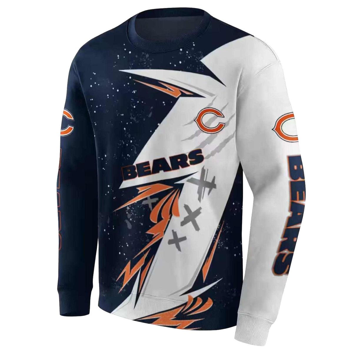 Chicago-Bears-Logo-And-Dynamic-Slash-Blue-White-AOP-Sweatshirt-2