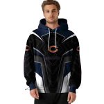 Chicago-Bears-Logo-And-Futuristic-Pattern-Blue-Black-AOP-Hoodie-4