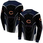 Chicago-Bears-Logo-And-Futuristic-Pattern-Blue-Black-AOP-Sweatshirt-1