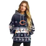 Chicago-Bears-Logo-And-Reindeer-Motif-Blue-AOP-Hoodie-3