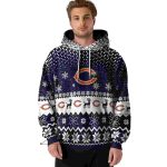 Chicago-Bears-Logo-And-Reindeer-Motif-Blue-AOP-Hoodie-4
