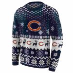 Chicago-Bears-Logo-And-Reindeer-Motif-Blue-AOP-Sweatshirt-2