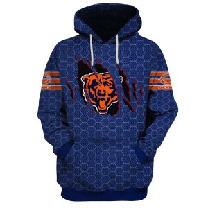 Chicago Bears Logo Fuks Given AOP Hoodie