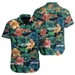 Chicago Bears Lush Greenery Floral Enthusiast Hawaiian Shirt