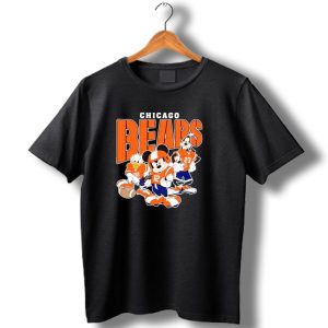 Chicago Bears Mickey Donald Goofy Football Team T Shirt