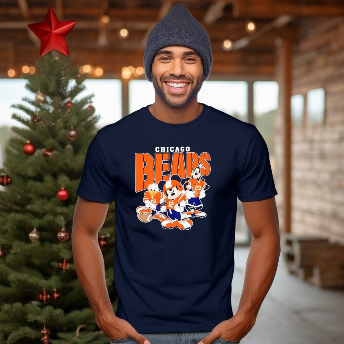 Chicago-Bears-Mickey-Donald-Goofy-Football-Team-T-Shirt-1_t-shirt-3_4