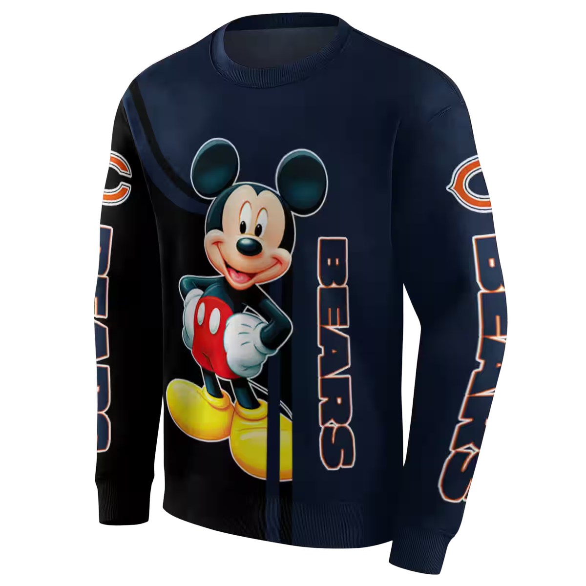 Chicago-Bears-Mickey-Mouse-Blue-Black-AOP-Sweatshirt-2