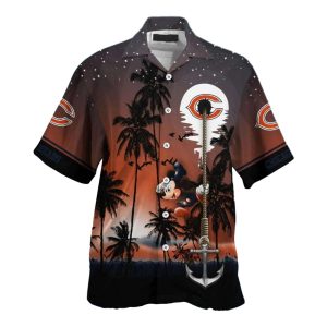 Chicago Bears Mickey Starry Night Hawaiian Shirt