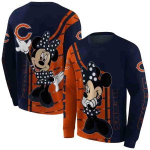 Chicago Bears Minnie Mouse Blue AOP Sweatshirt
