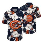 Chicago Bears Nautical Floral Hawaiian Shirt