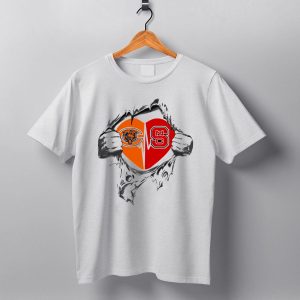 Chicago Bears Nc State Heart T Shirt