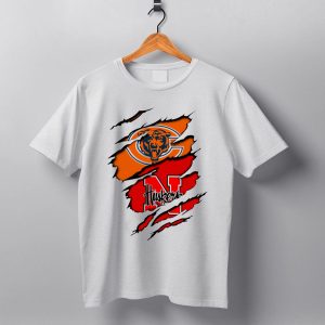 Chicago Bears Nebraska Huskers Claw Marks T Shirt