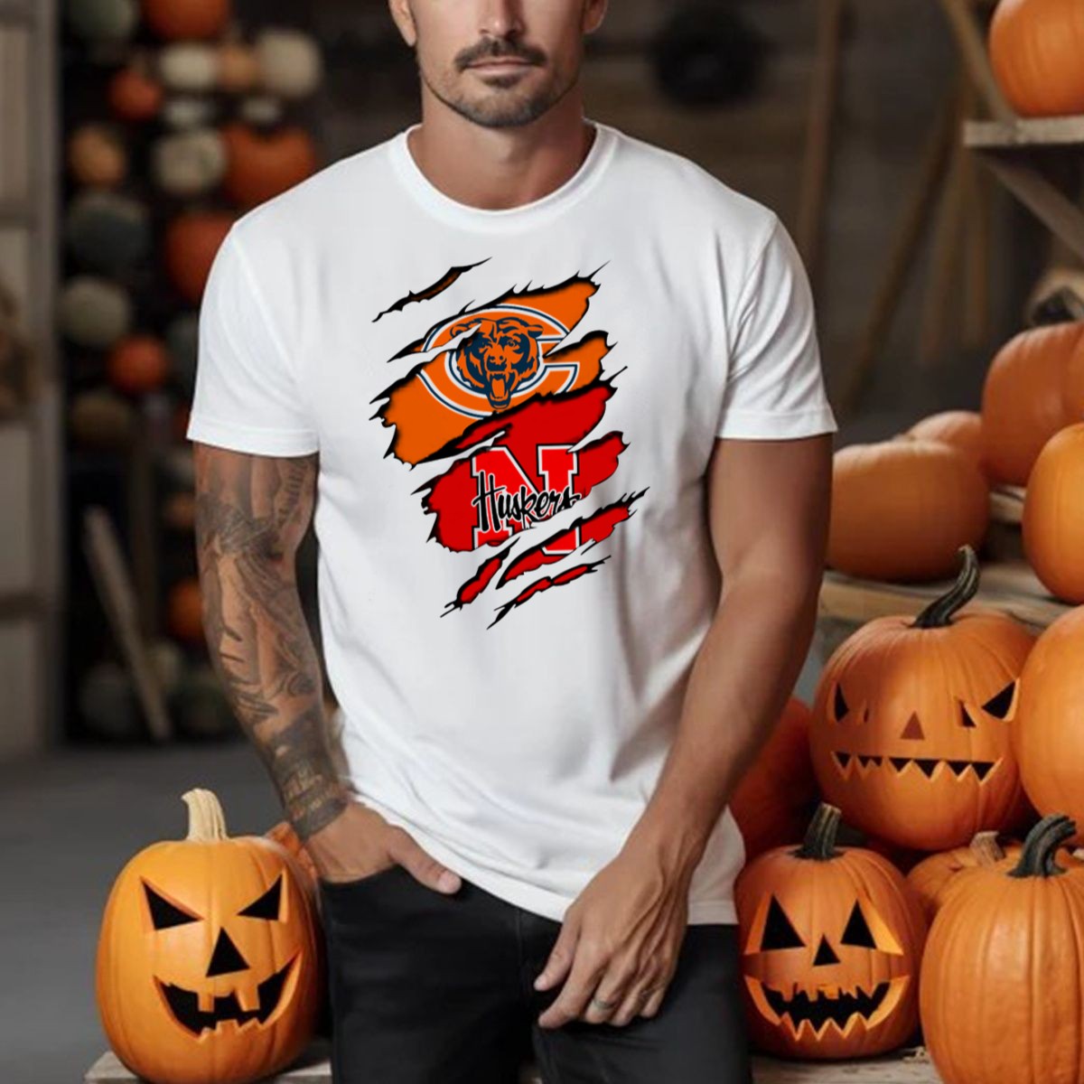 Chicago-Bears-Nebraska-Huskers-Claw-Marks-T-Shirt-1_t-shirt-4_5