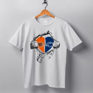Chicago Bears Penn State Heart Fusion T Shirt
