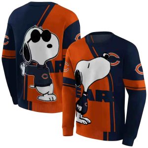 Chicago Bears Playful Snoopy Blue AOP Sweatshirt