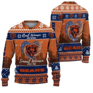 Chicago Bears Real Women Smart Women Ugly Sweater