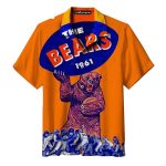 Chicago Bears Retro 1961 Football Bear Hawaiian Shirt