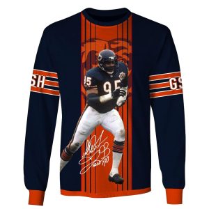 Chicago Bears Richard Dent 95 with Signature AOP Sweatshirt