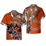 Chicago Bears Roaring Bear Football Hawaiian Shirt