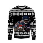 Chicago Bears Roman Smith Black Pattern Ugly Sweater