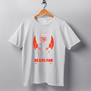 Chicago Bears Skull And Wings Damn Right I Am A Bears Fan Win Or Lose T Shirt
