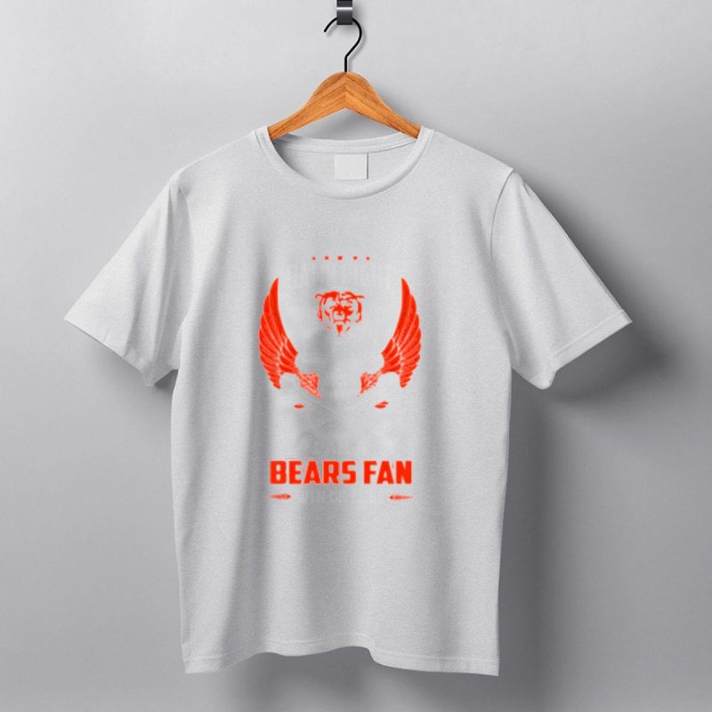 Chicago Bears Skull And Wings Damn Right I Am A Bears Fan Win Or Lose T Shirt 1 T Shirt 1