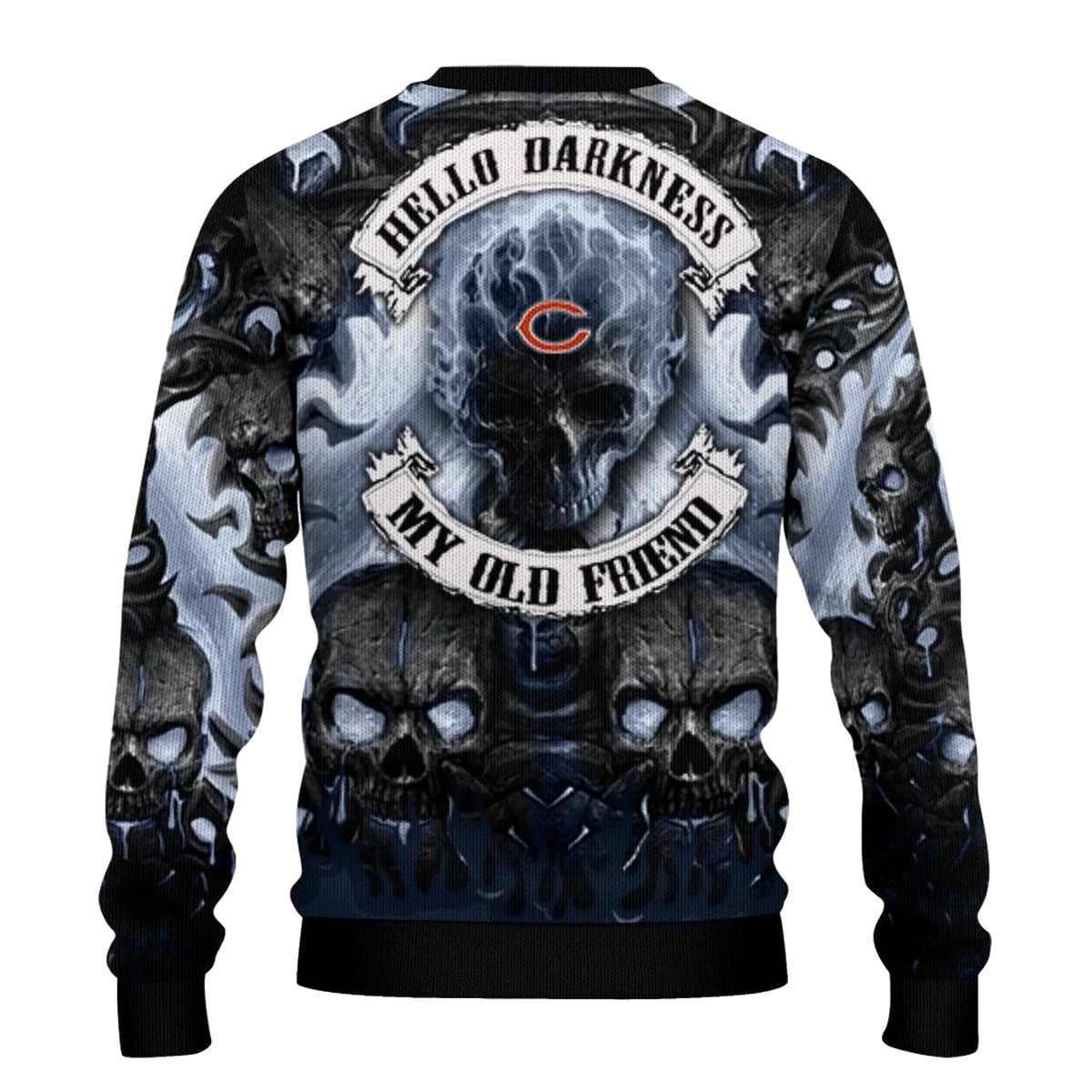 Chicago-Bears-Skull-Intensity-Blue-Black-AOP-Sweatshirt-3