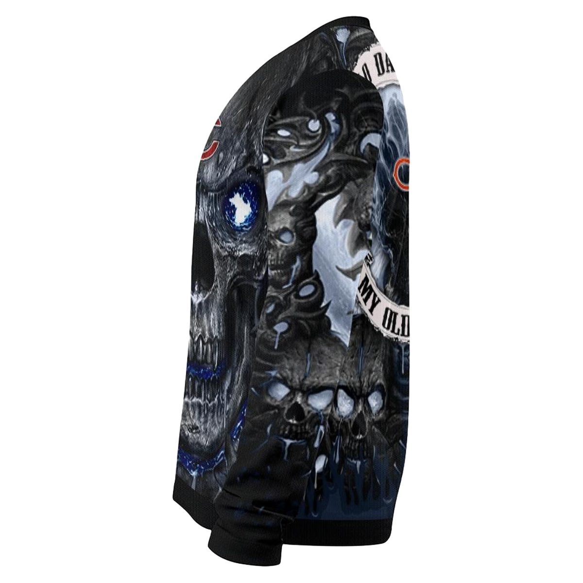 Chicago-Bears-Skull-Intensity-Blue-Black-AOP-Sweatshirt-4