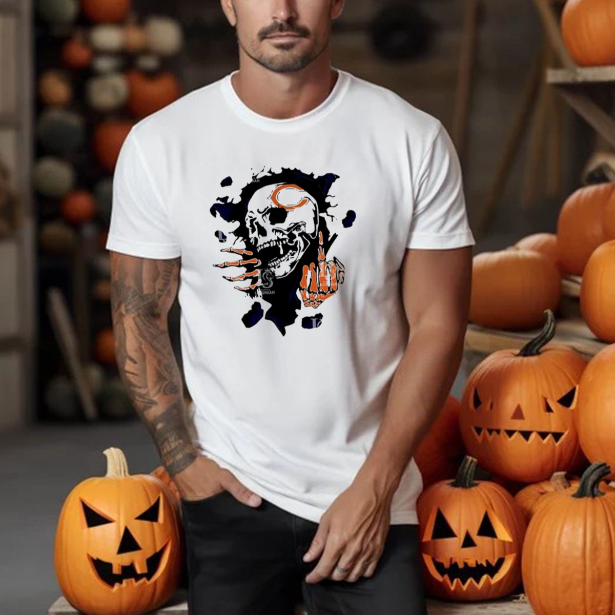 Chicago-Bears-Skull-Middle-Finger-Logo-T-Shirt-1_t-shirt-4_5