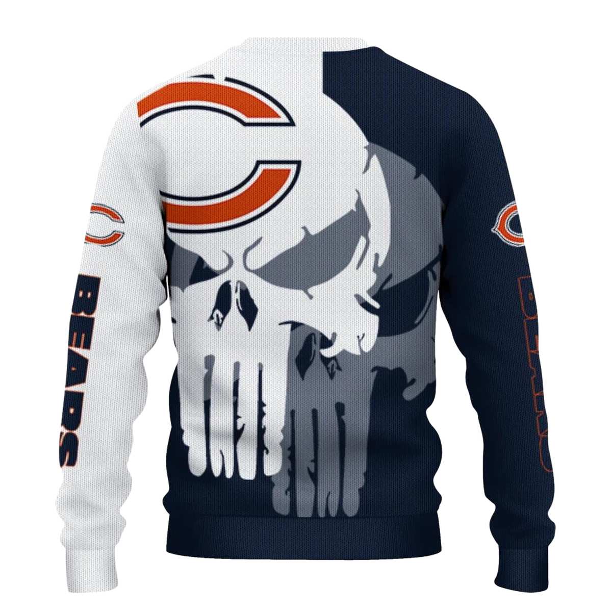 Chicago-Bears-Skull-Split-Blue-White-AOP-Sweatshirt-3