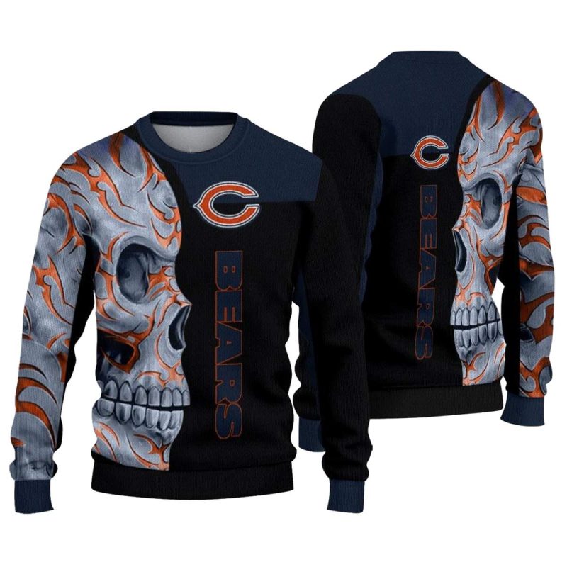 Chicago-Bears-Skull-Swirl-Blue-Black-Aop-Sweatshirt-1 Chicago Bears Skull Swirl Blue Black Aop Sweatshirt 1