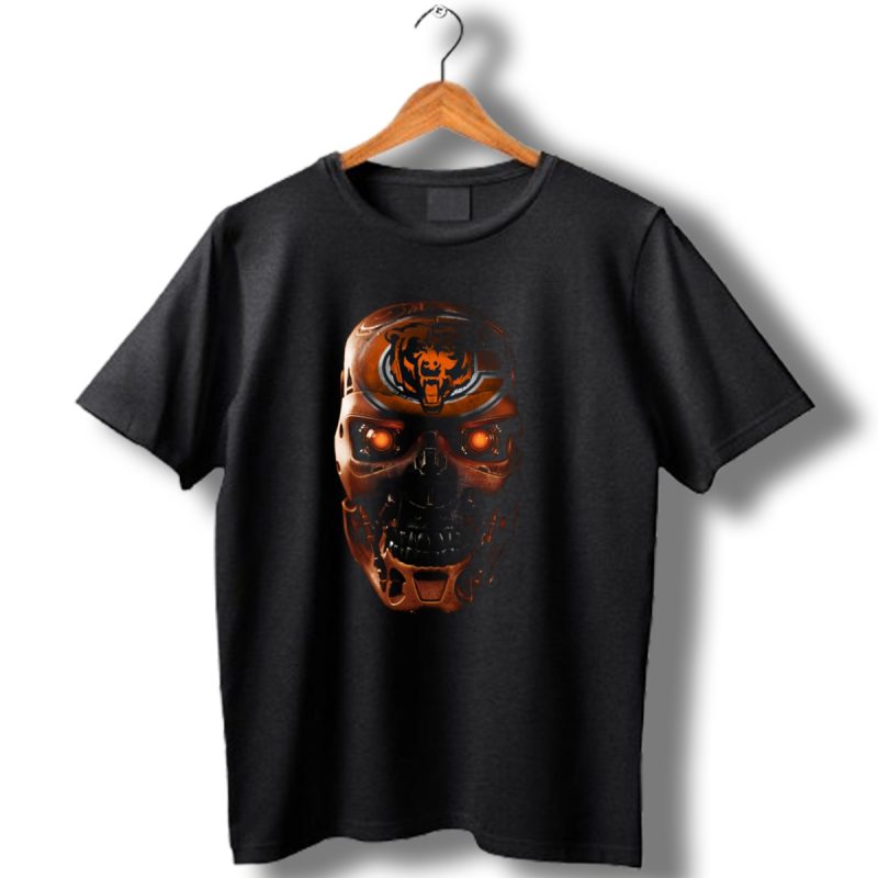Chicago Bears Skull Terminator T Shirt 1 T Shirt 1