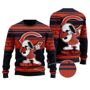 Chicago Bears Snoopy Dabbing Ugly Sweater